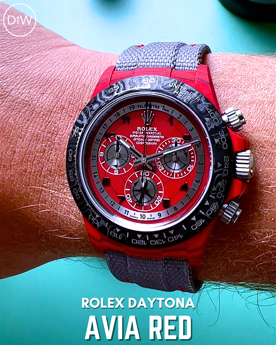 Red hot sale rolex daytona