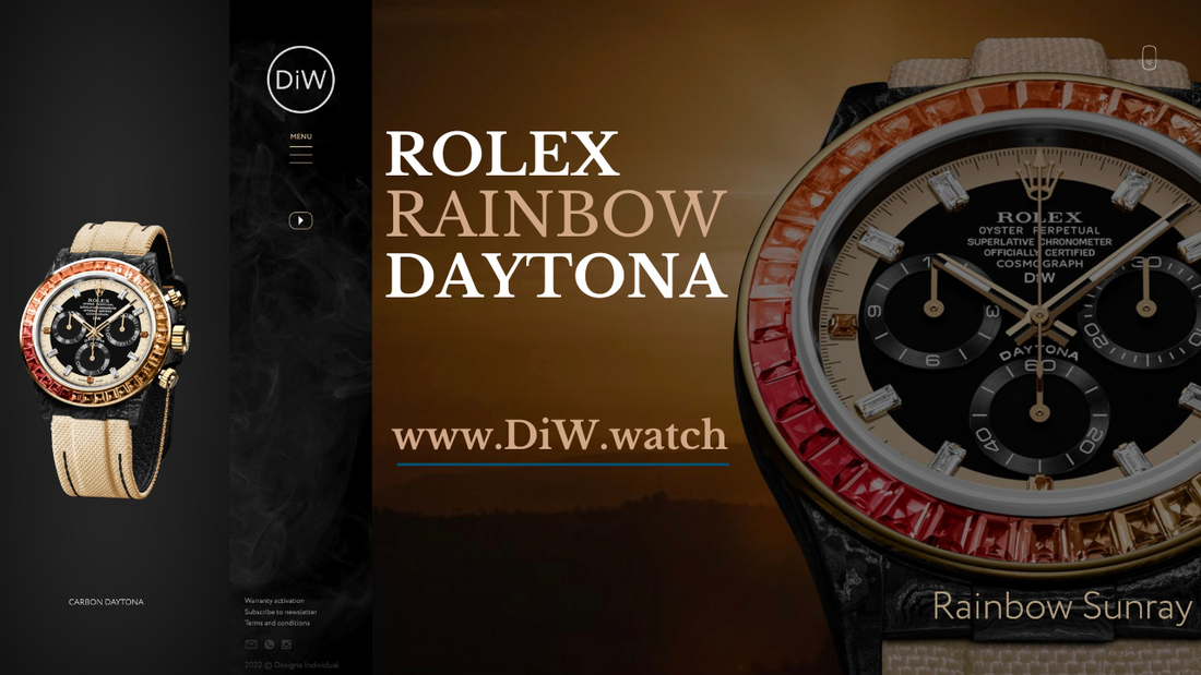 Rolex DiW 勞力士 Carbon Daytona RAINBOW SUNRAY | DiW Blog ByWORLDTIMER