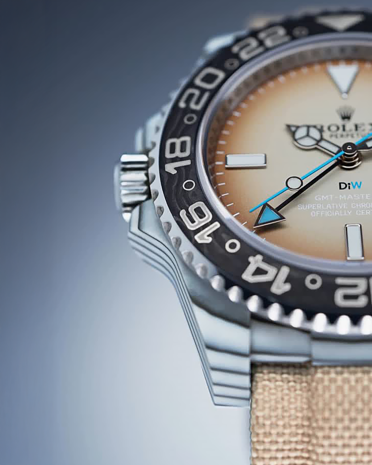 DiW Rolex GMT Master SAVANNA 勞力士 格林尼治型 40毫米訂製腕錶 | WORLDTIMER