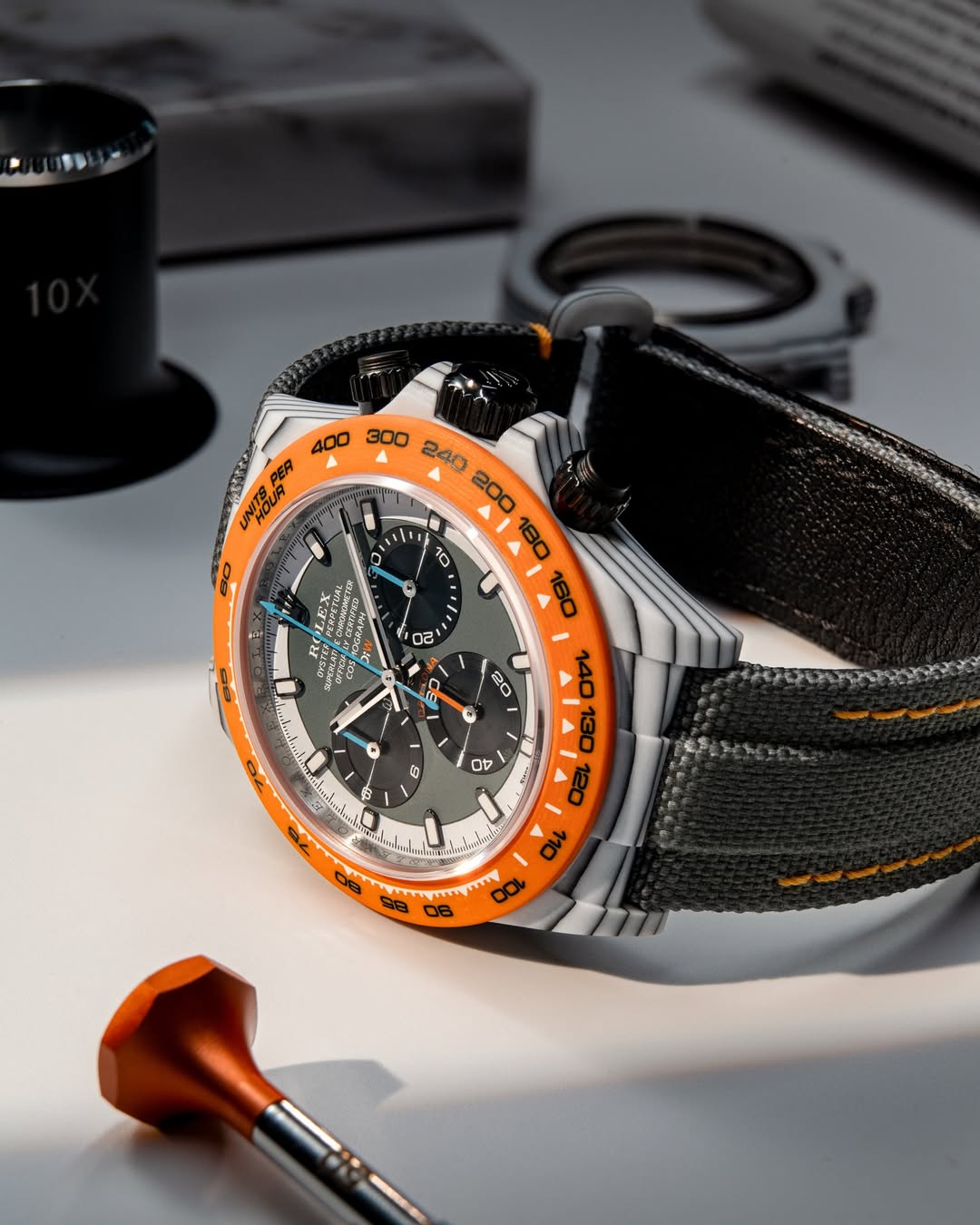 CarboQuartz DiW Rolex Daytona OCELLARIS 勞力士DiW 石英纖維地通拿 | WORLDTIMER