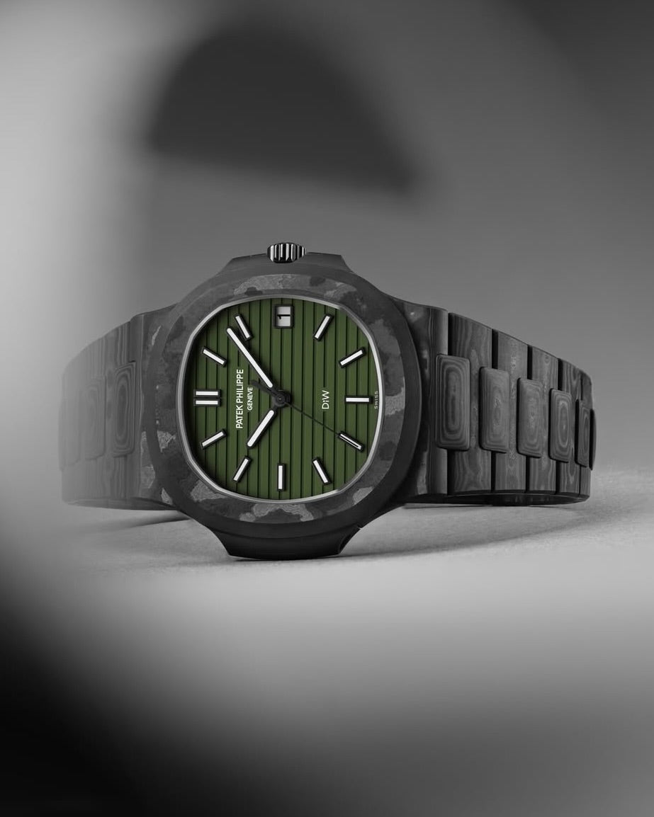 DiW Patek Philippe Nautilus 5711 BLACK GRAIL KHAKI 百達翡麗 金鷹5711 | WORLDTIMER