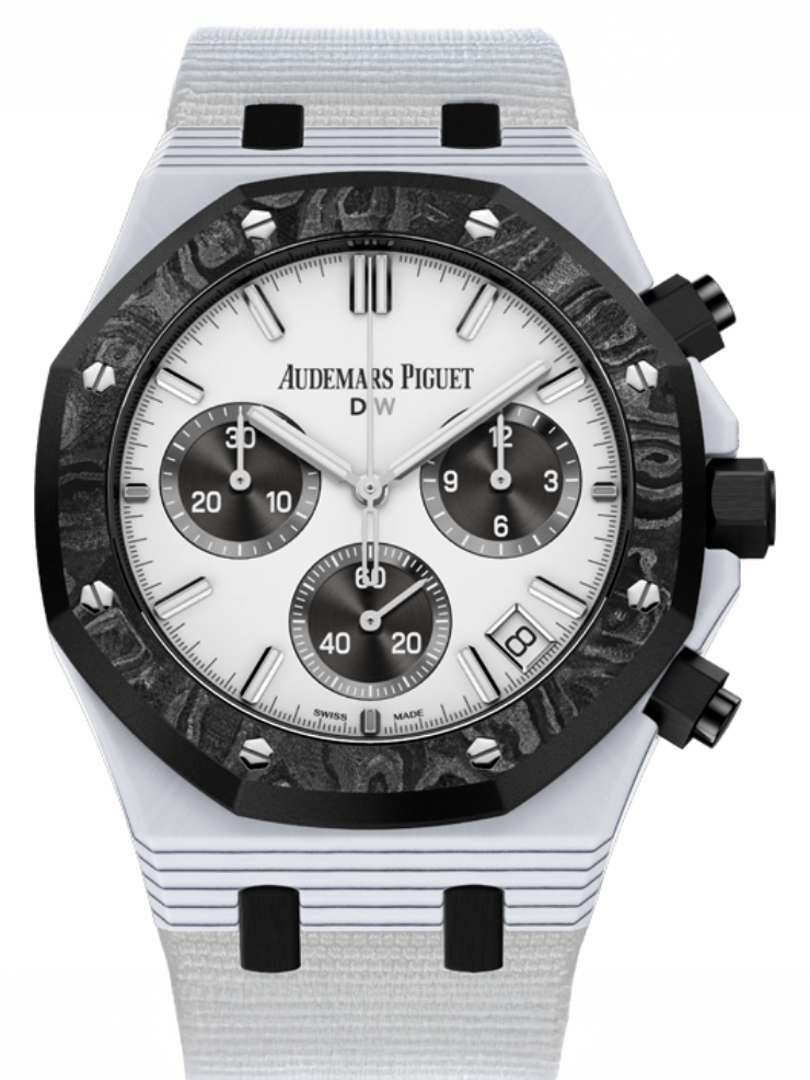 Audemars Piguet ROC 26240 CarboQuartz "BLACK & WHITE" 愛彼 皇家橡樹計時碼錶 26240 石英纖維 | WORLDTIMER