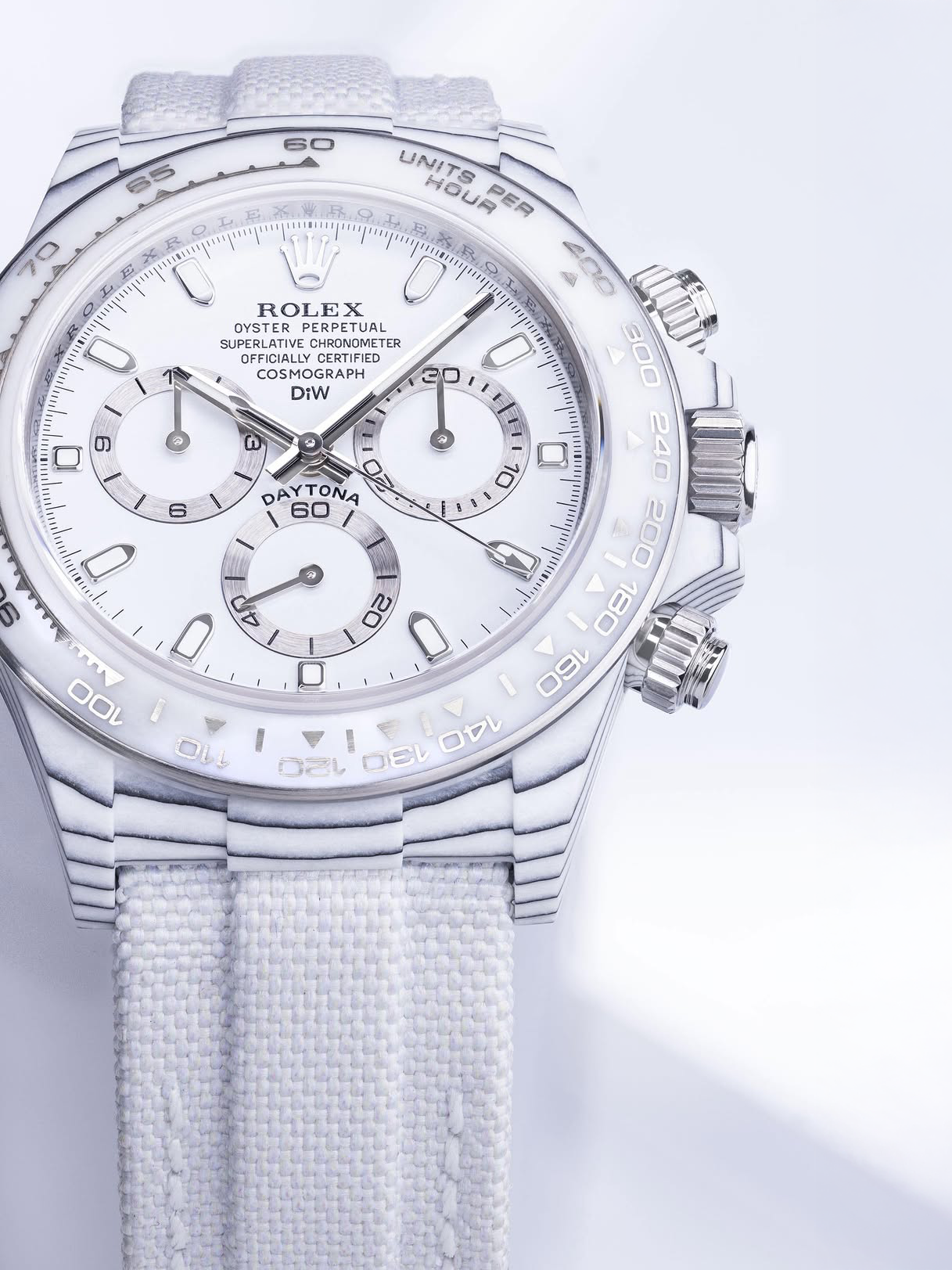 All White Rolex DiW Daytona YUKI DiW 雪姬 白熊猫款劳力士迪通拿 | WORLDTIMER