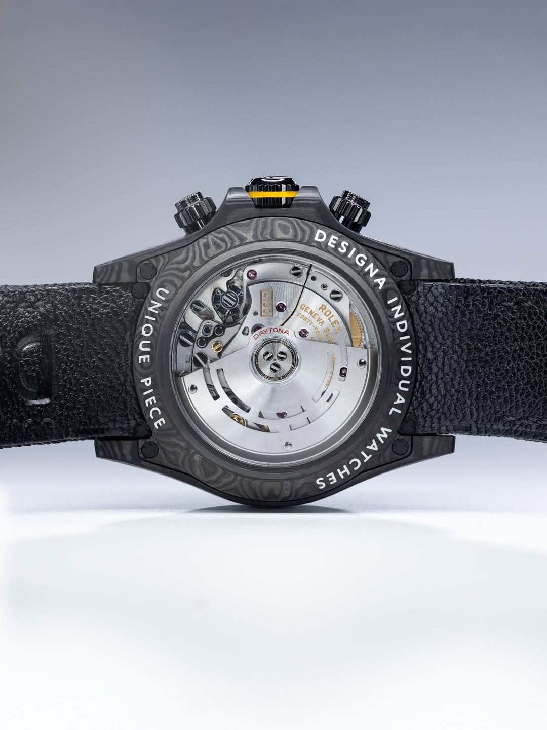 F1 Racing Inspired Custom Rolex DiW Daytona 獨一無二 F1靈感 勞力士DiW 碳纖維地通拿 | WORLDTIMER