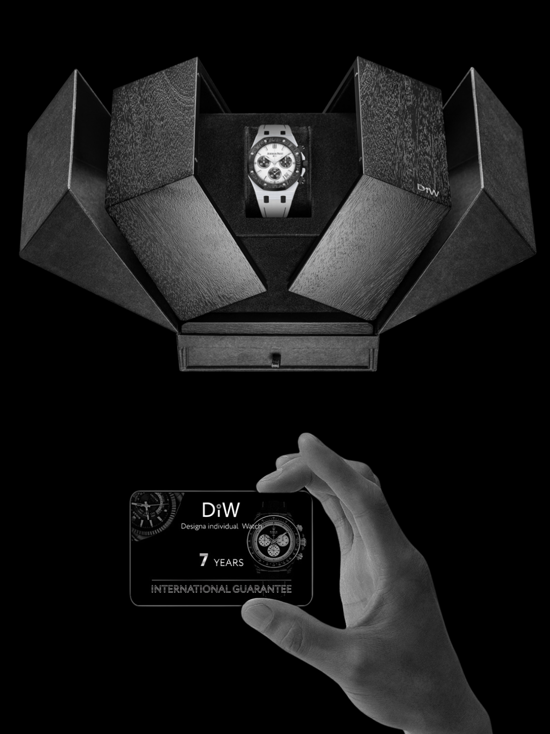 CarboQuartz AP 26240 Royal Oak Chronograph "BLACK & WHITE" 石英纖維 愛彼 皇家橡樹計時碼錶 26240  | WORLDTIMER