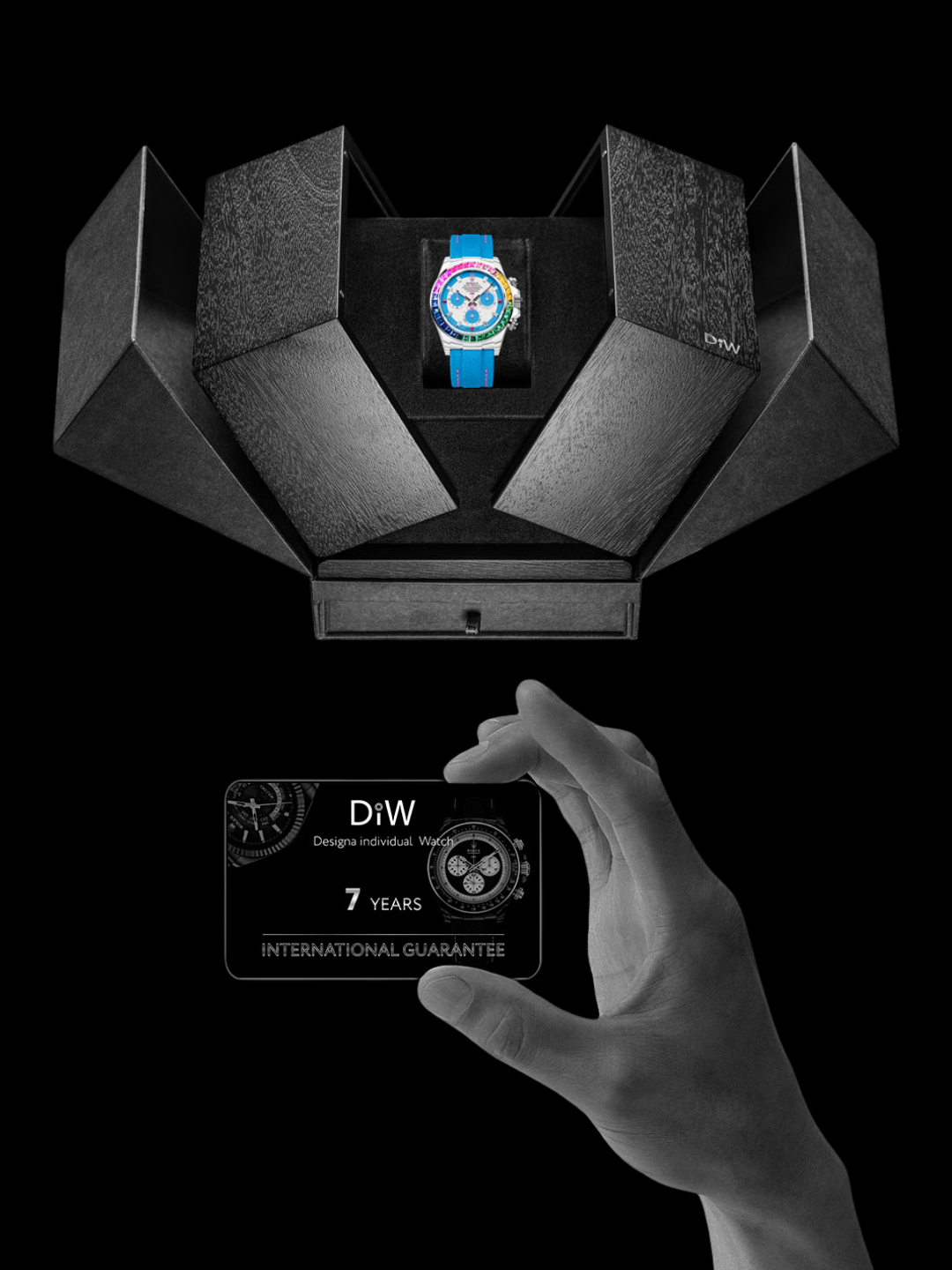 Rolex DiW Daytona RAINBOW S CarboQuartz 全球限量3支勞力士 彩虹地通拿 | WORLDTIMER