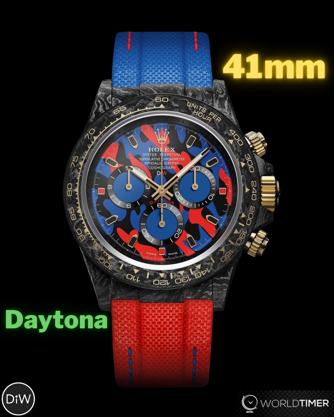 DiW 首創「41毫米勞力士地通拿」- 41mm Rolex Daytona DiW Watch First In Rolex WatchMaking | WORLDTIMER