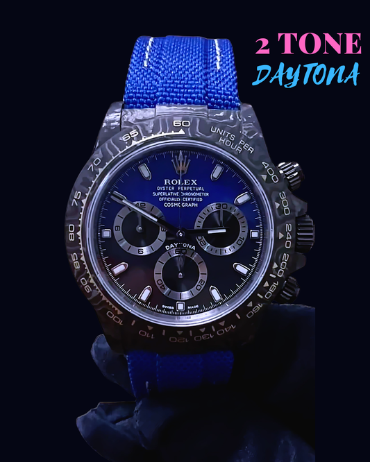 UNIQUE Two Tone Rolex Daytona【DiW】雙色錶面 勞力士DiW 碳纖維地通拿 | WORLDTIMER