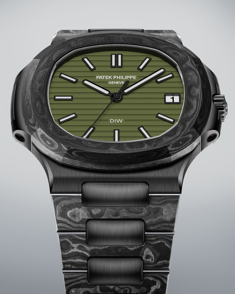 DiW Patek Philippe Nautilus 5711 BLACK GRAIL KHAKI 百達翡麗 金鷹5711 | WORLDTIMER