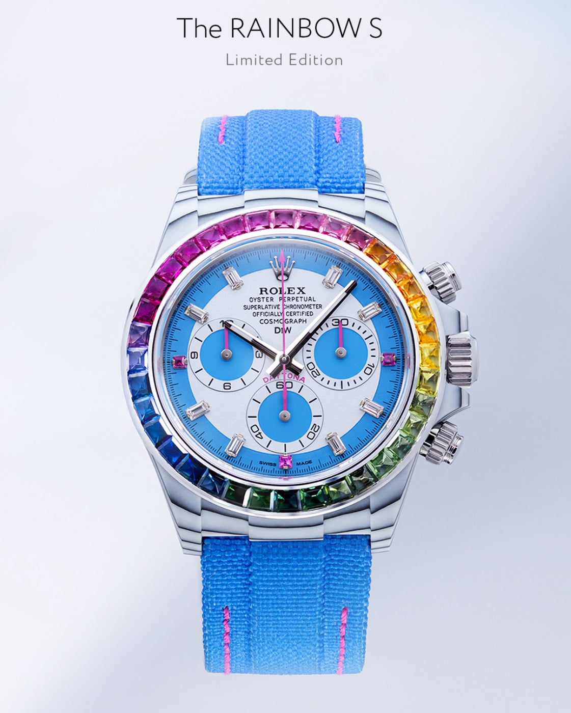 Rolex DiW Daytona RAINBOW S CarboQuartz 全球限量3支勞力士 彩虹地通拿 | WORLDTIMER
