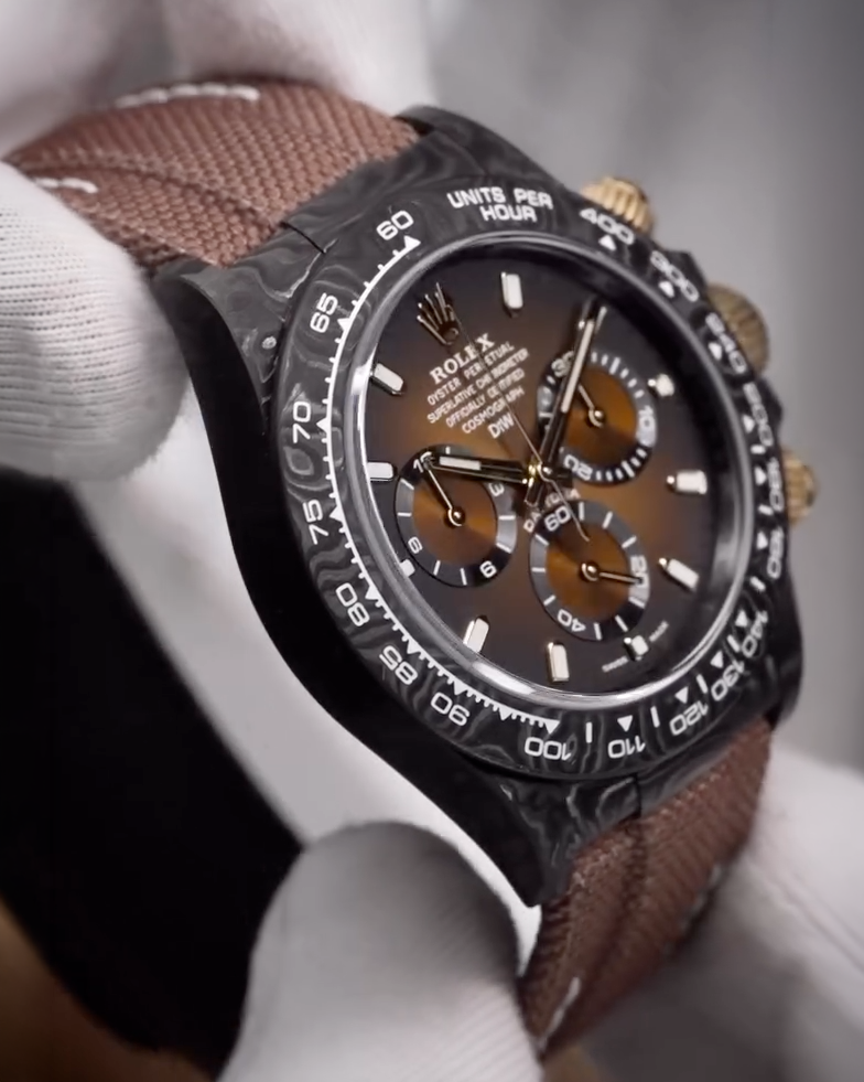 Gradient Dial Rolex Graphite Daytona【DiW】漸變色表面 勞力士DiW 碳纖維地通拿 | WORLDTIMER