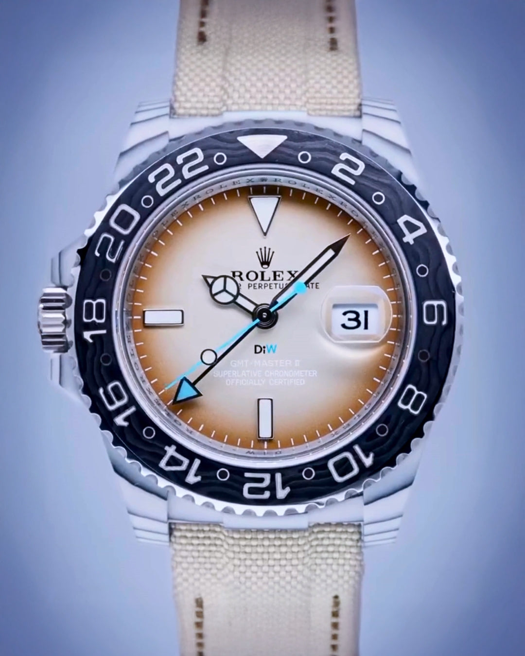 獨一無二左撇子 DiW勞力士 格林尼治型 SAVANNA Left-Handed Rolex GMT Watch | WORLDTIMER