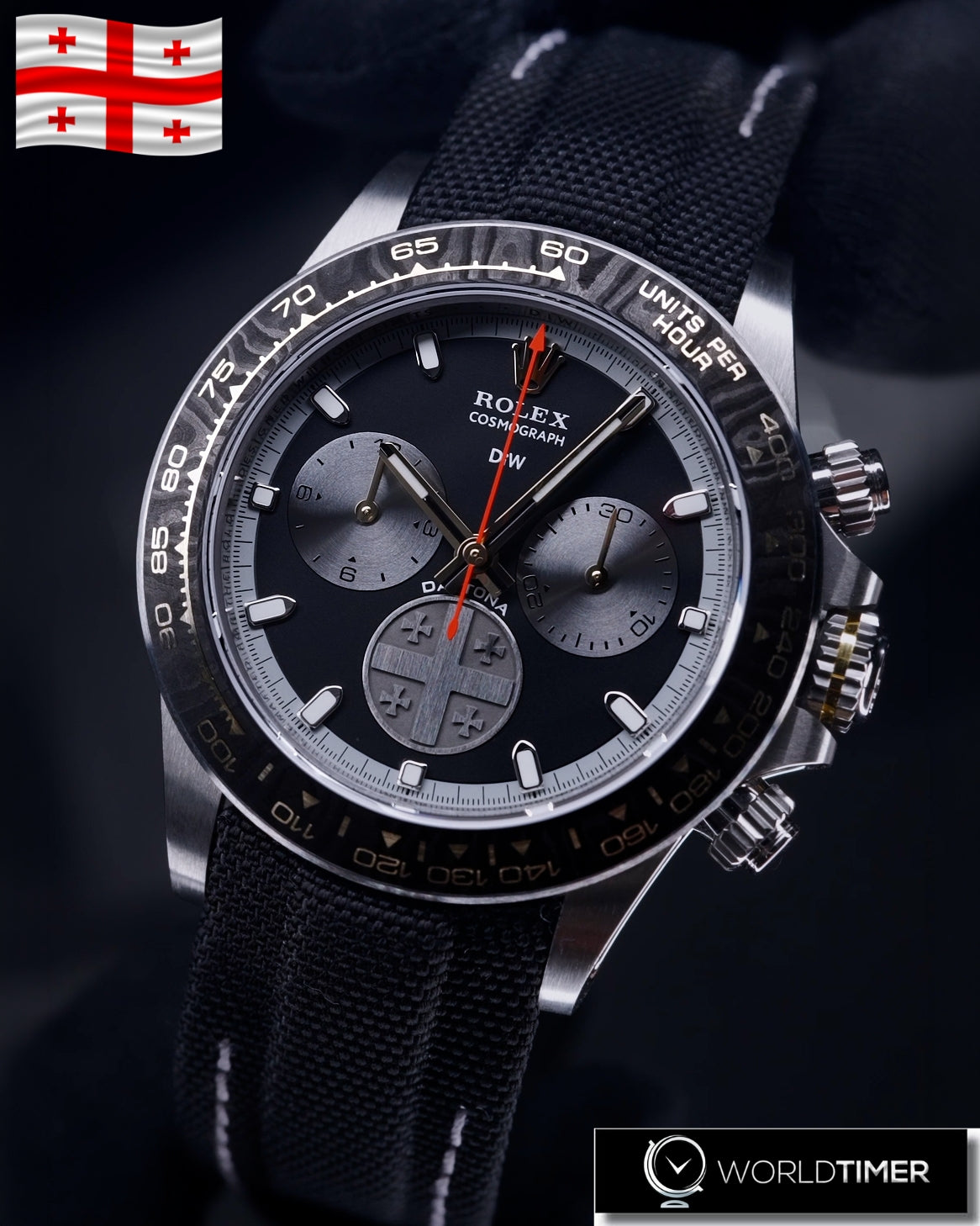 DiW Rolex Titanium Daytona GEORGIA'S HERITAGE 獨一無二 勞力士DiW 鈦金屬地通拿 | WORLDTIMER