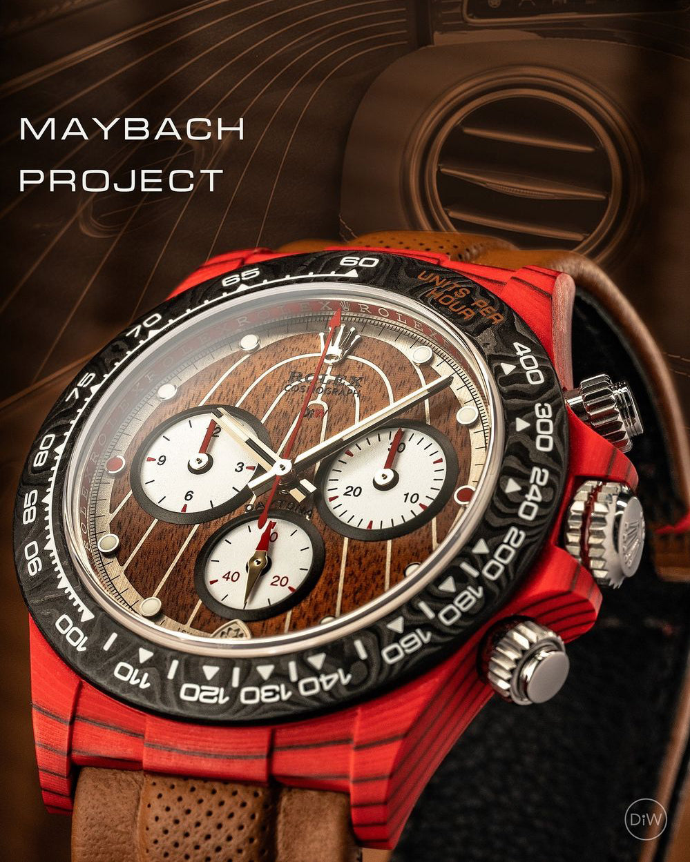 Mercedes Maybach INSPIRED RolexDiW Daytona CarboQuartz 賓士邁巴赫 靈感 勞力士 DiW 地通拿 | WORLDTIMER