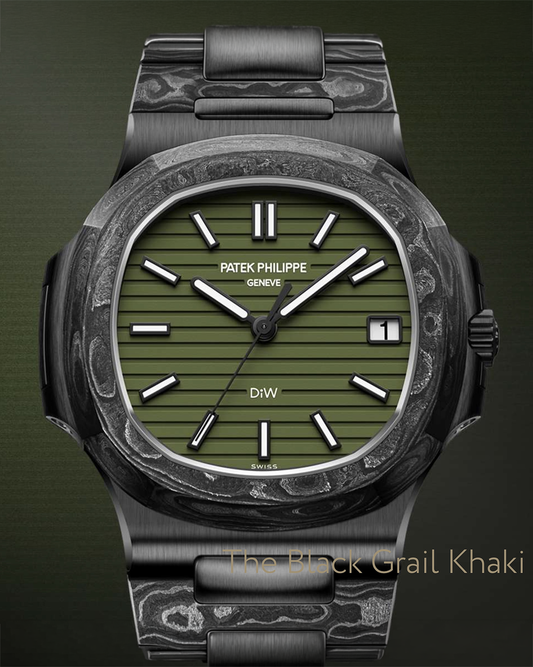 DiW Patek Philippe Nautilus 5711 BLACK GRAIL KHAKI 百達翡麗 金鷹5711 | WORLDTIMER
