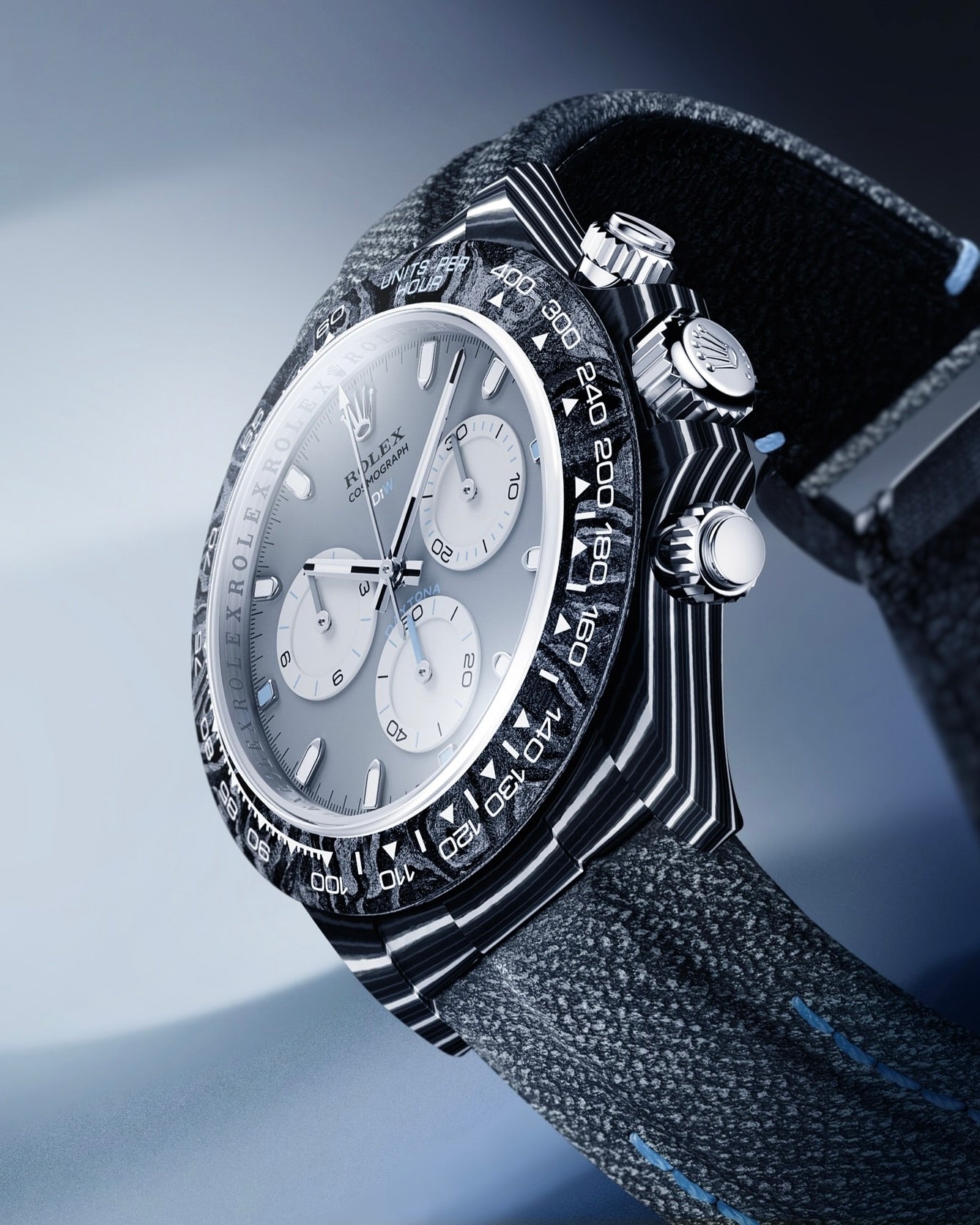 Rolex DiW Daytona CarboQuartz GHOST RACER - 極速賽道風尚：DiW 勞力士 地通拿 幽靈版 | WORLDTIMER