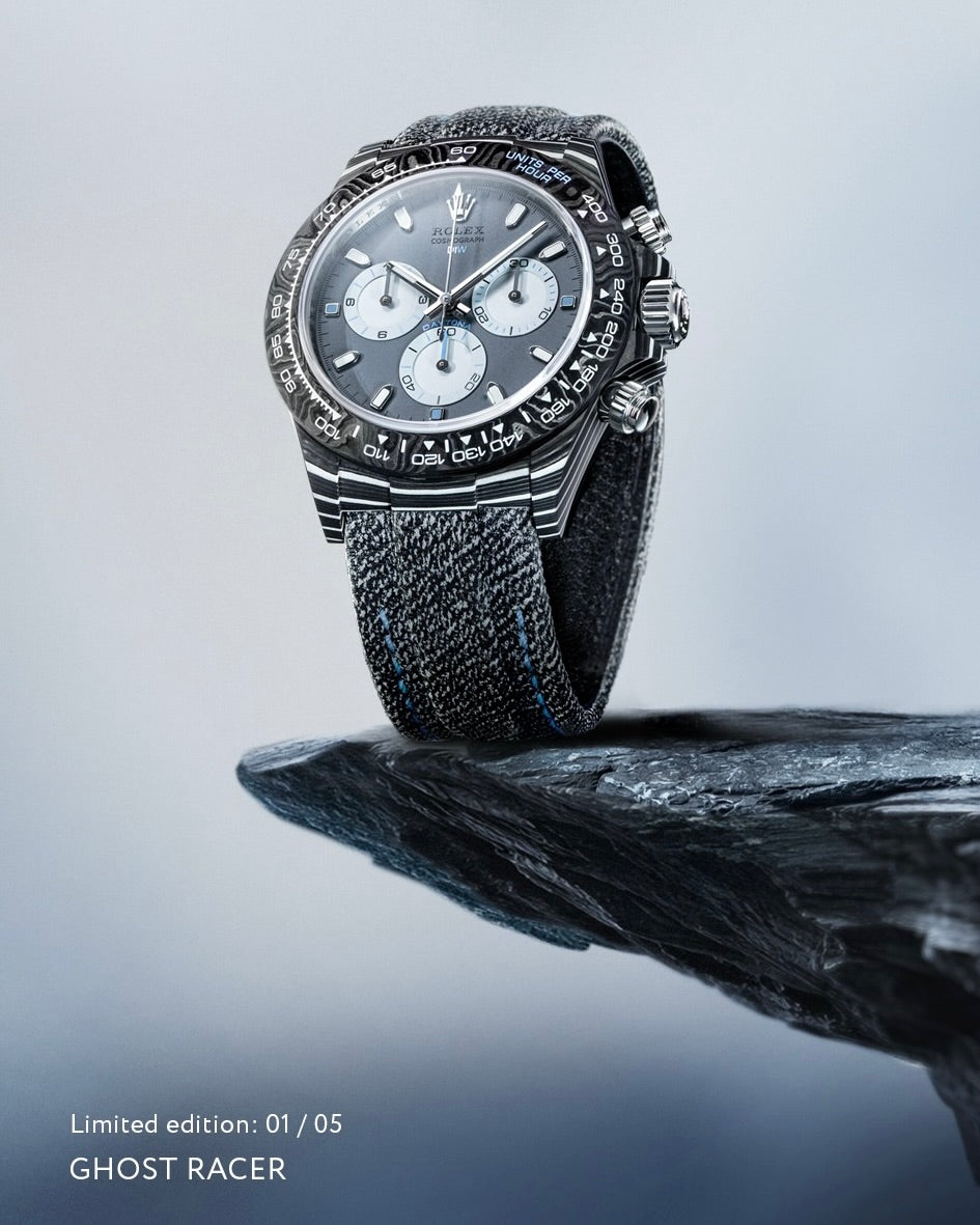 Rolex DiW Daytona CarboQuartz GHOST RACER - 極速賽道風尚：DiW 勞力士 地通拿 幽靈版 | WORLDTIMER