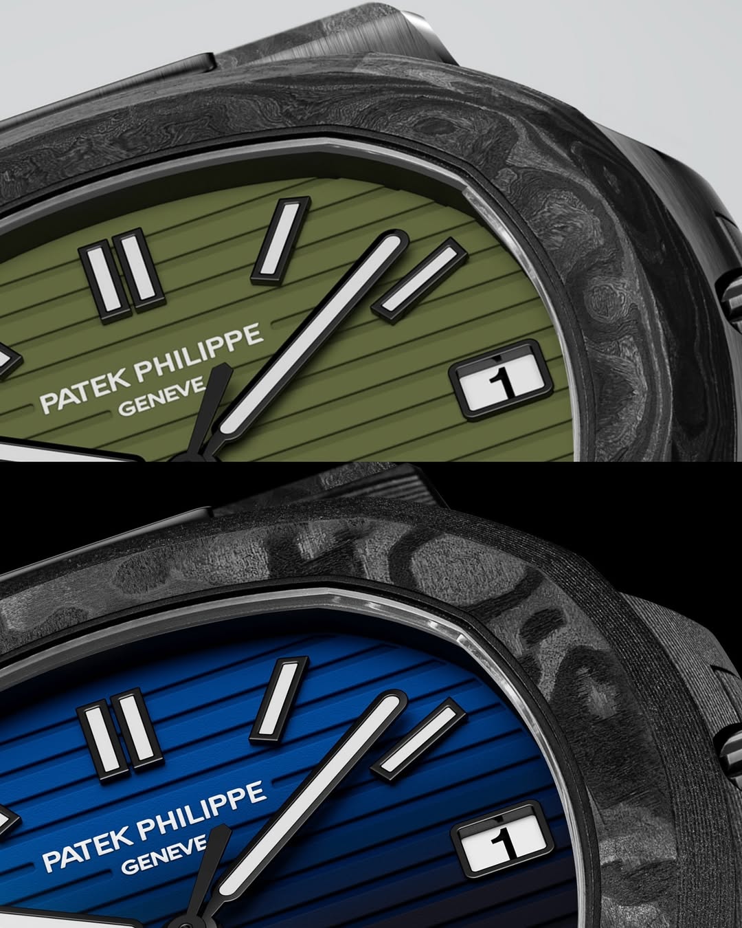 DiW Patek Philippe Nautilus 5711 BLACK GRAIL KHAKI 百達翡麗 金鷹5711 | WORLDTIMER