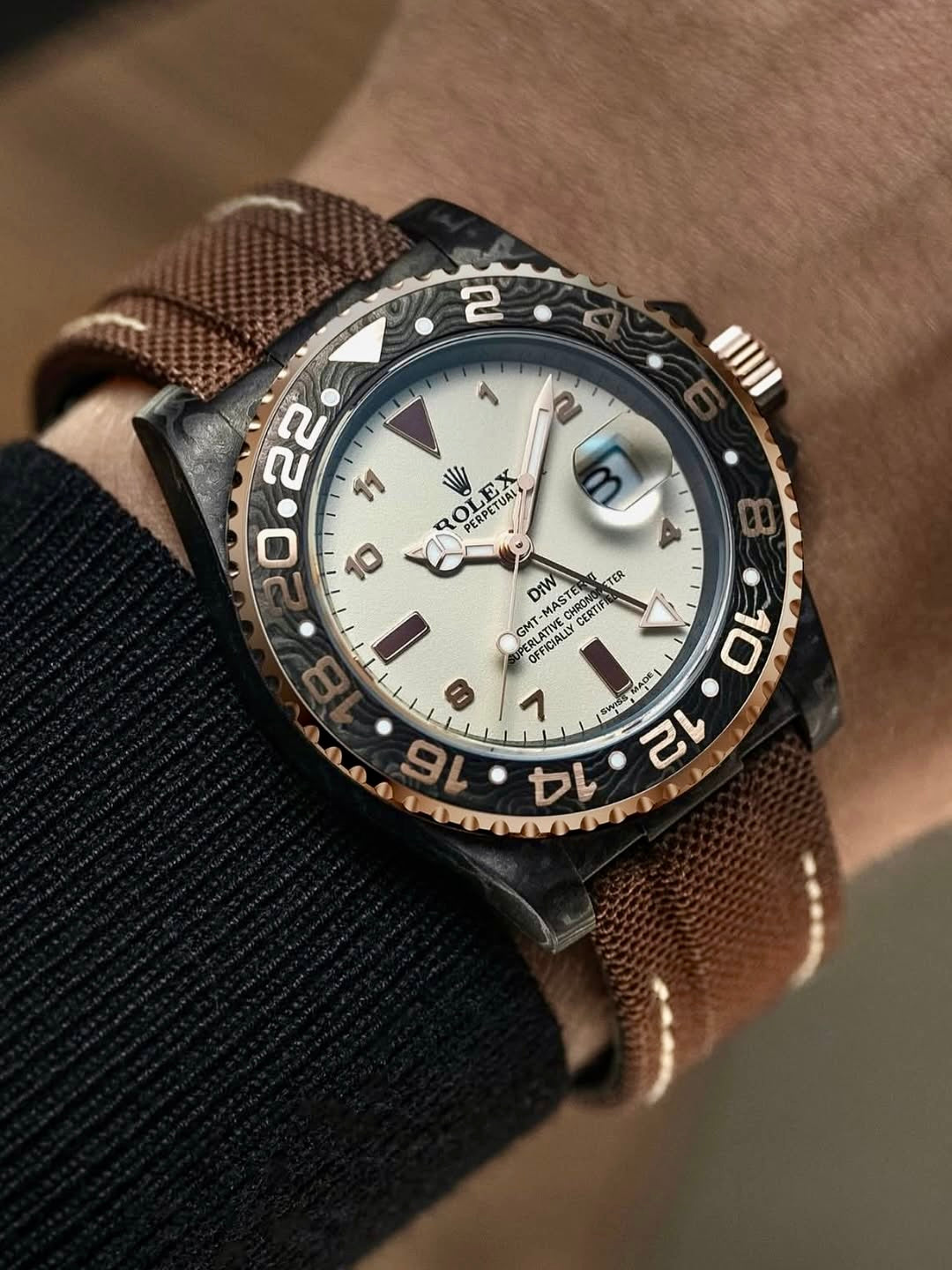 Rolex NTPT 碳纖 DiW 勞力士 格林尼治型 "GMT DE EVEROSE" Rolex GMT Master 2 | WORLDTIMER