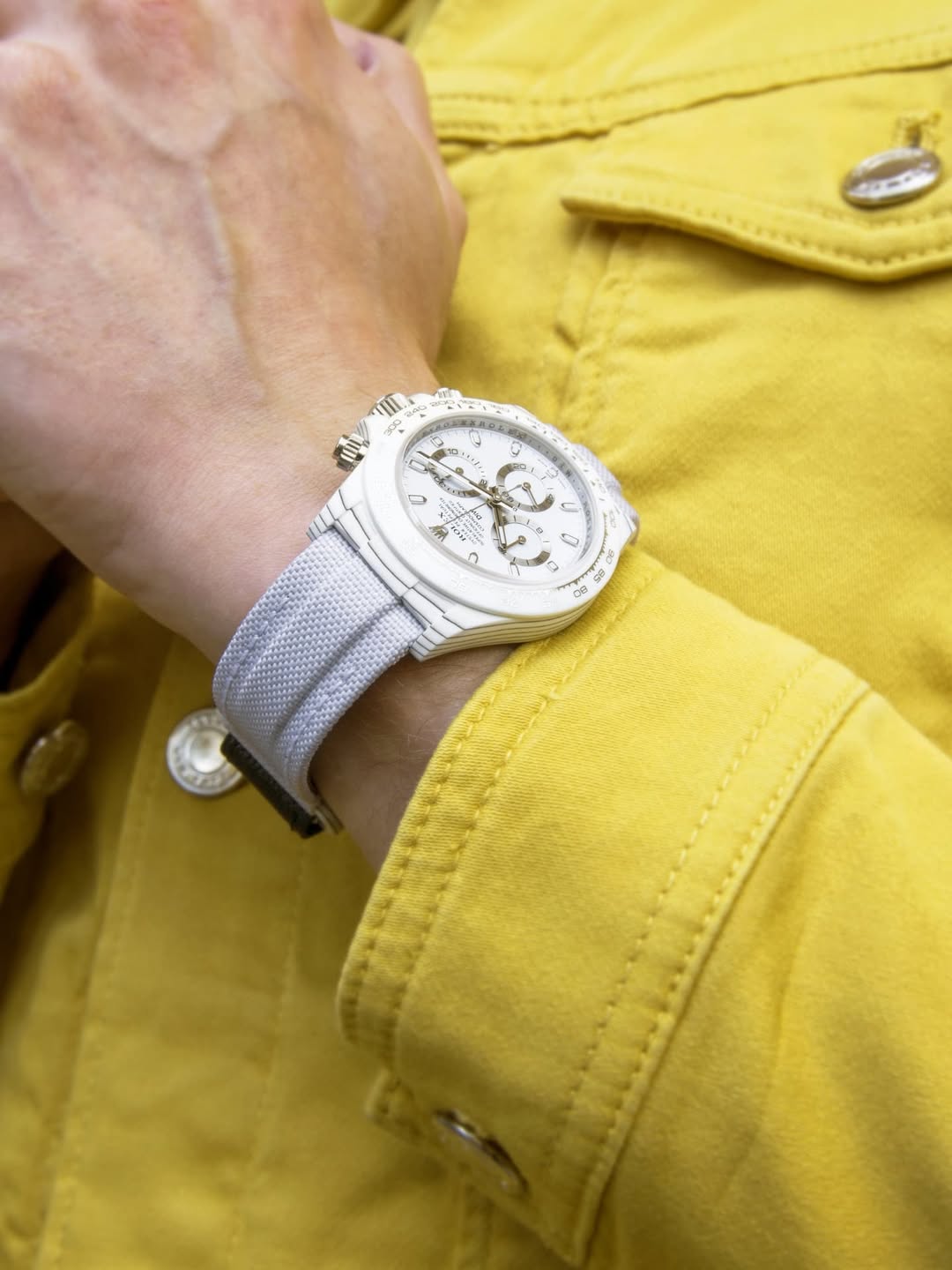 UNIQUE DiW Rolex White Daytona YUKI DiW 雪姬 劳力士 白熊猫迪通拿 | WORLDTIMER