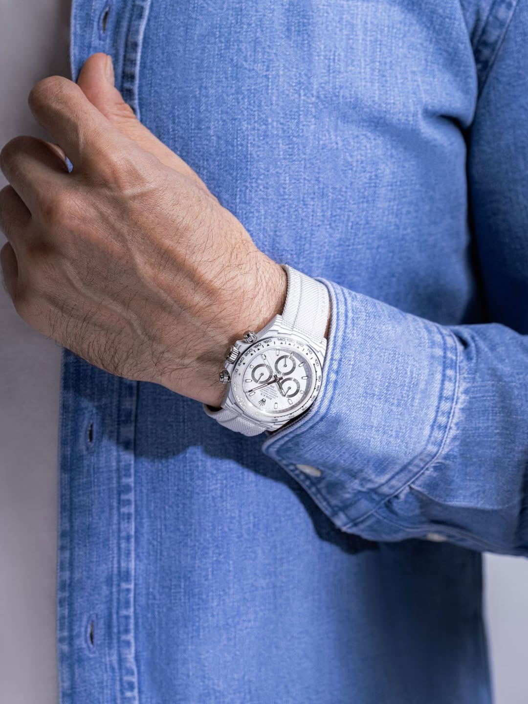 All White Rolex DiW Daytona YUKI DiW 雪姬 白熊猫款劳力士迪通拿 | WORLDTIMER