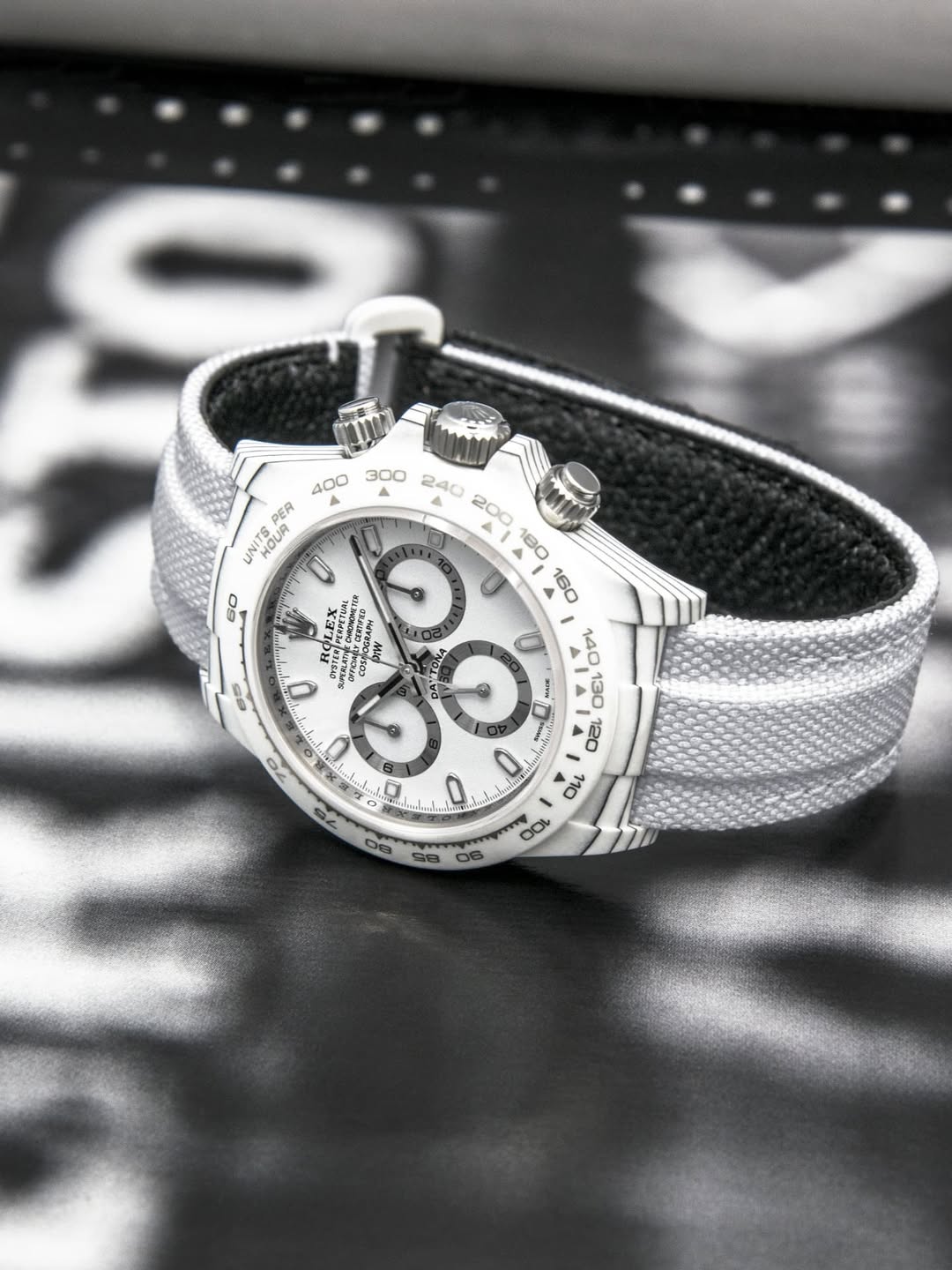 UNIQUE DiW All White Rolex Daytona YUKI 独一无二雪姬 劳力士 白熊猫迪通拿 | WORLDTIMER