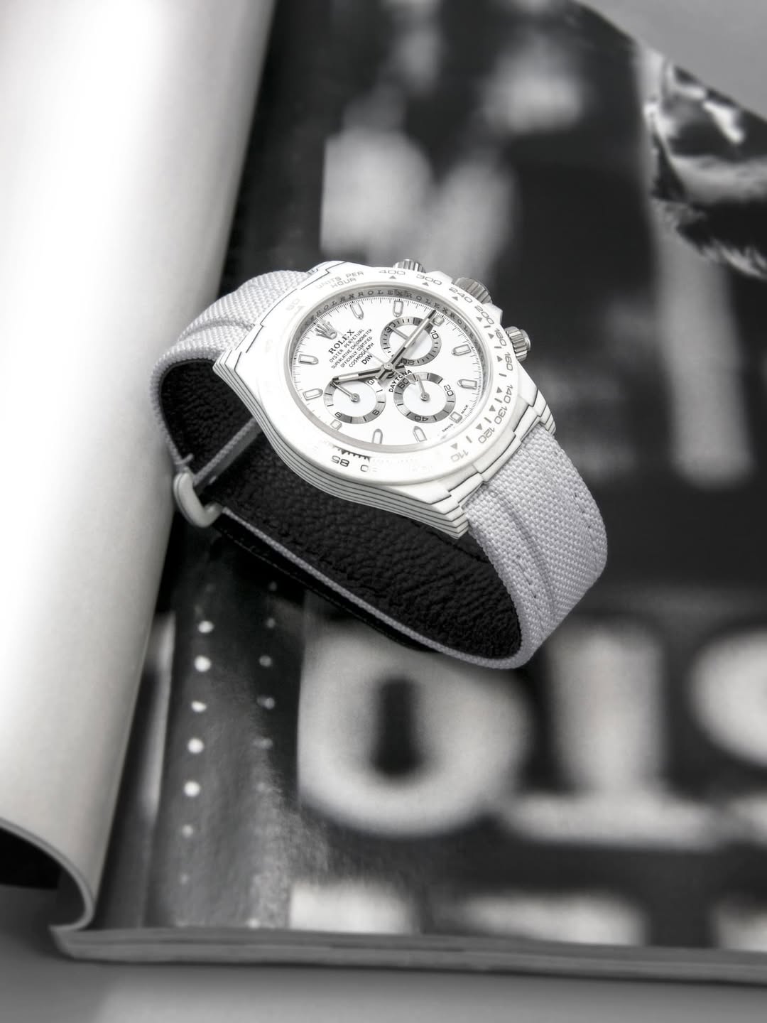 UNIQUE DiW All White Rolex Daytona YUKI 独一无二雪姬 劳力士 白熊猫迪通拿 | WORLDTIMER