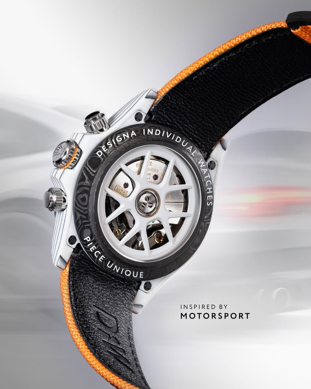 MOTORSPORT Inspired Rolex Daytona DiW CarboQuartz 獨一無二賽車運動靈感 勞力士DiW 石英纖維地通拿 | WORLDTIMER