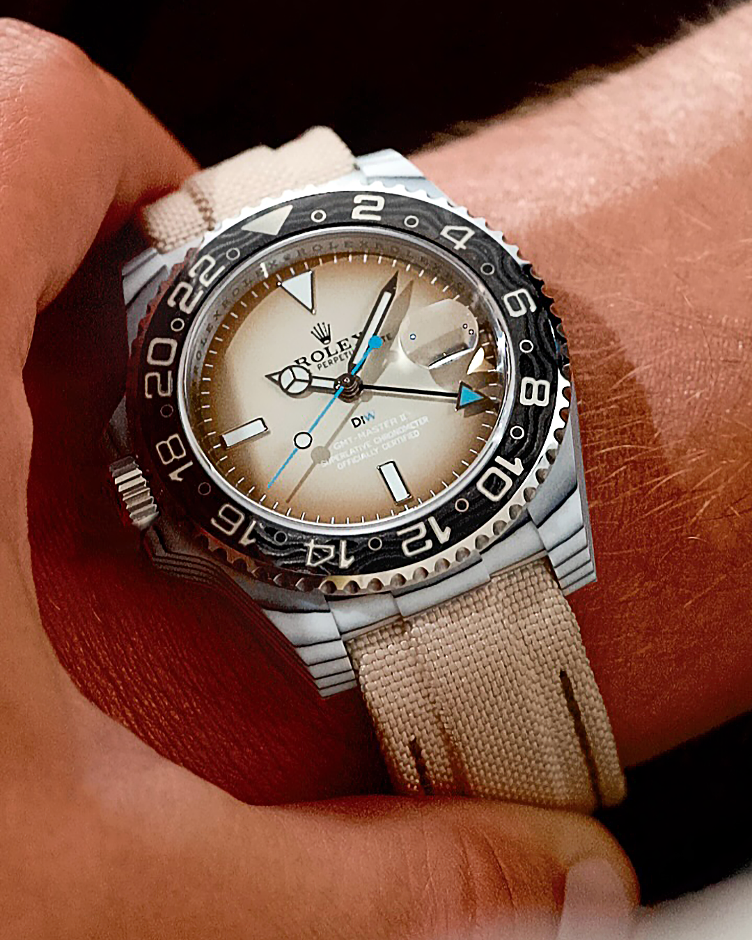 DiW Rolex GMT Master SAVANNA 勞力士 格林尼治型 40毫米訂製腕錶 | WORLDTIMER