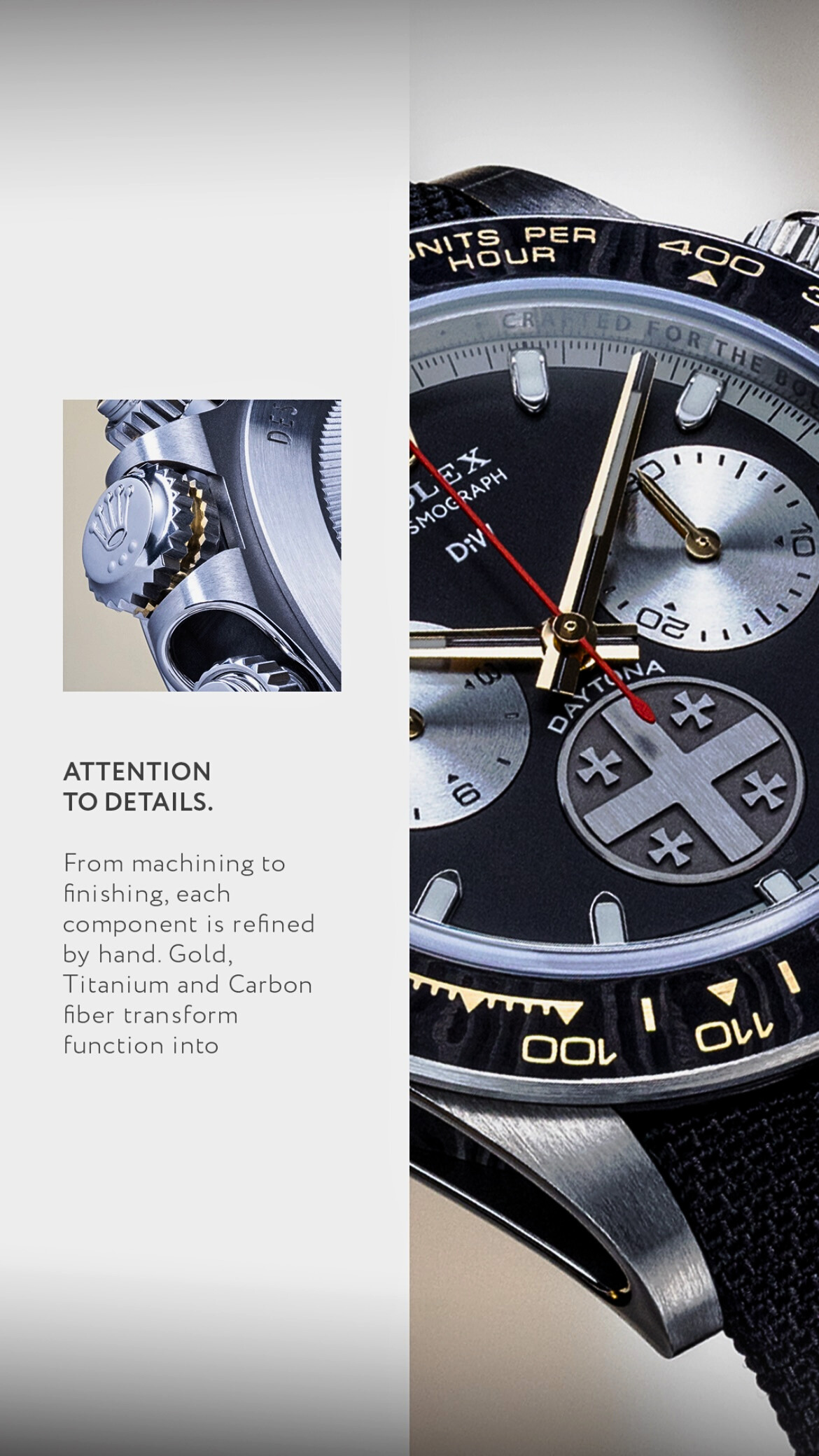 Titanium Rolex DiW Daytona GEORGIA'S HERITAGE 獨一無二 鈦金屬勞力士 DiW地通拿 | WORLDTIMER