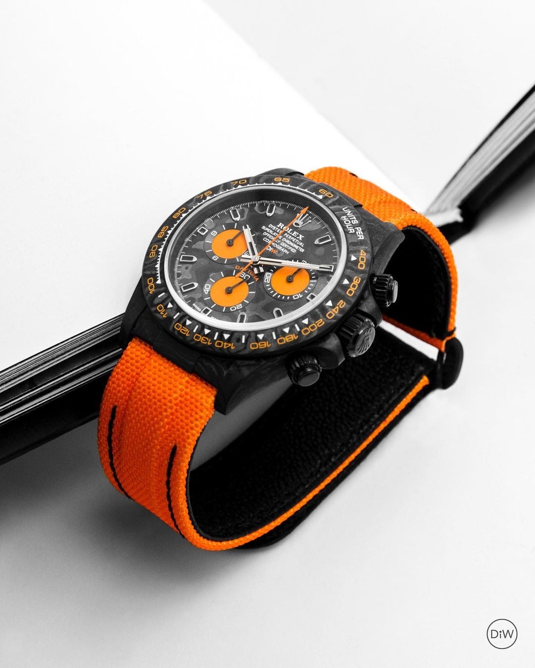 NTPT Carbon DiW Rolex Daytona “ORANGE EDITION