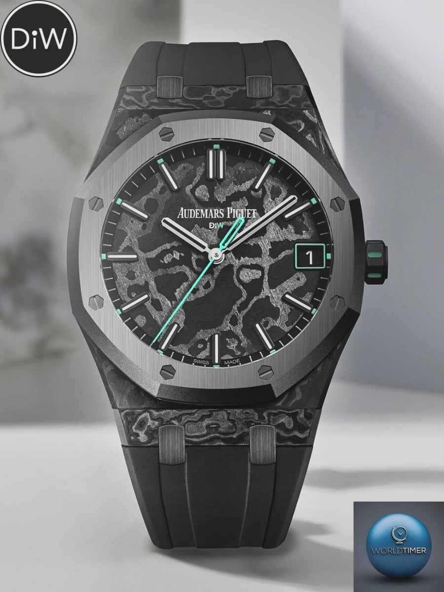NTPT Carbon AP Royal Oak 15500ST DiW VOIDLINE AQUA 愛彼皇家橡樹 15500ST | WORLDTIMER