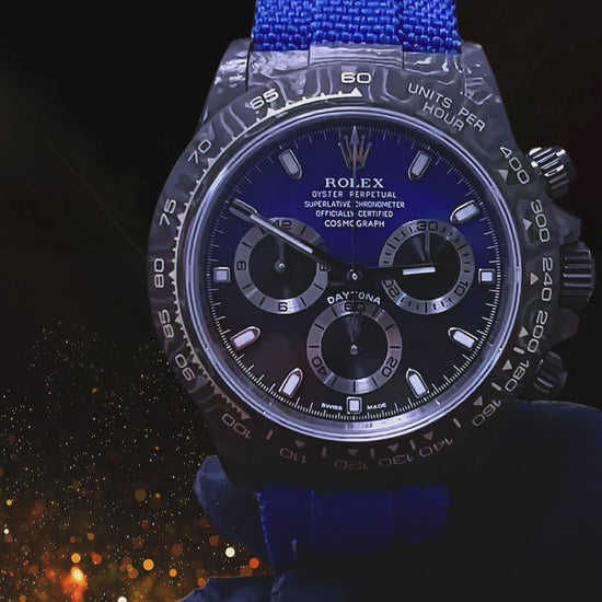 UNIQUE Two Tone Rolex Carbon Daytona【DiW】獨一無二雙色錶面 勞力士DiW 碳纖維地通拿 | WORLDTIMER
