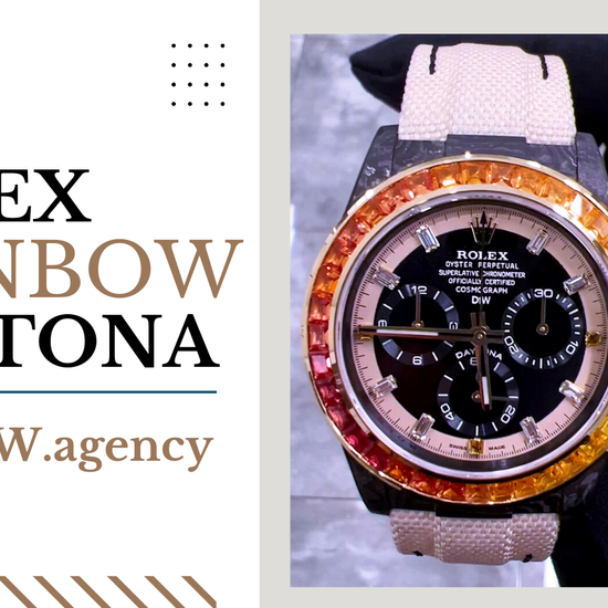 DiW Daytona Rolex RAINBOW SUNRAY DiW劳力士 彩虹迪通拿 | WORLDTIMER