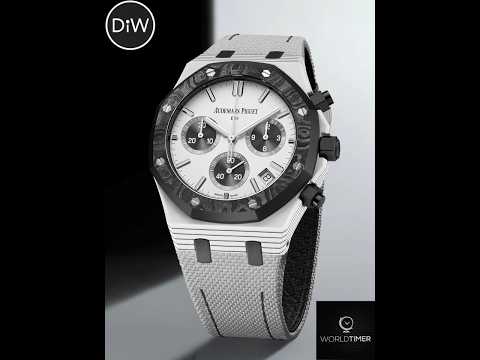 CarboQuartz AP 26240 Royal Oak Chronograph "BLACK & WHITE" 石英纖維 愛彼 皇家橡樹計時碼錶 26240  | WORLDTIMER