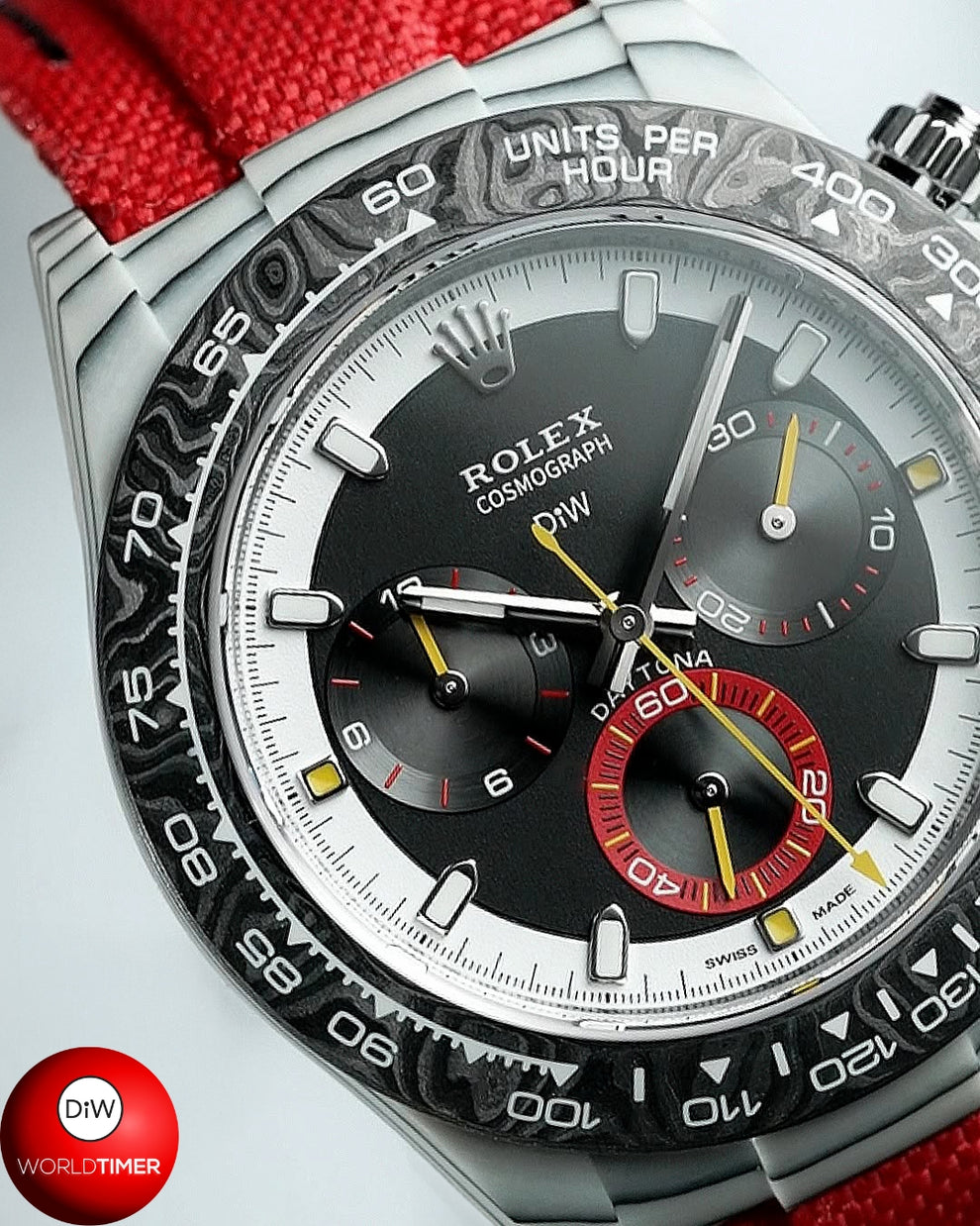 Buy DiW Rolex Daytona QUANTUM RACER CarboQuartz Online | WORLDTIMER