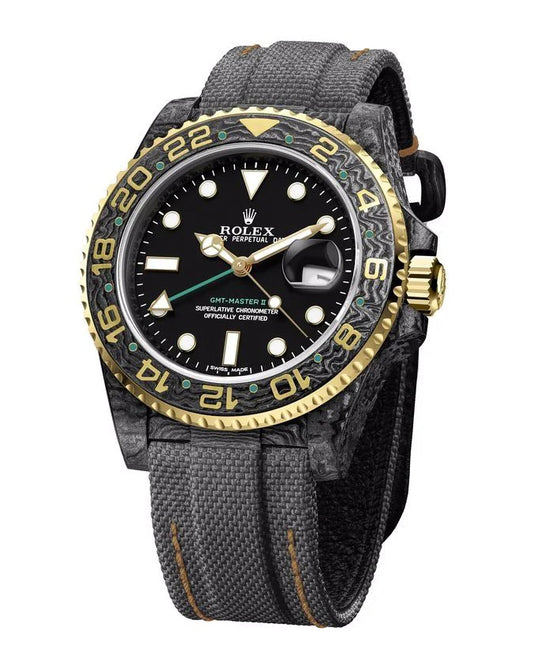 DiW FARFETCH Rolex GMT MASTER GOLDEN SPEEDSTER GREEN HAND | WORLDTIMER